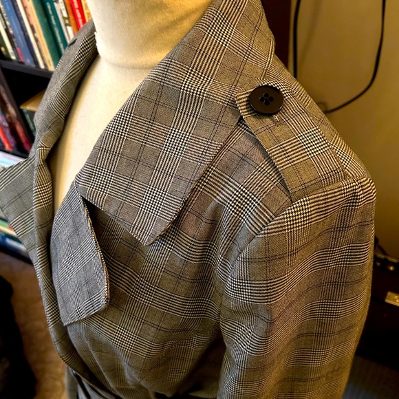 Reitmens Plaid Trench Coat - Picture 4 of 5